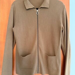 Stylish Brown Knit Cardigan